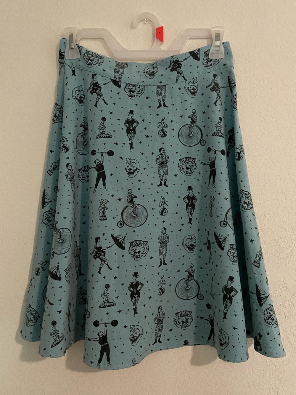Vintage Strongman Print Skirt